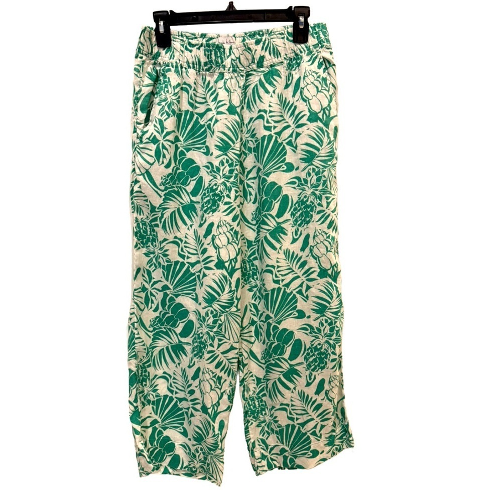 Nicole Miller linen Wide Leg Pants